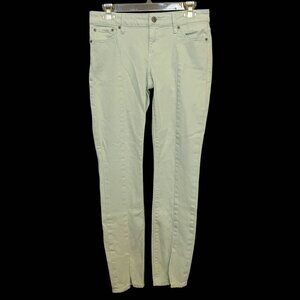 Lucky Brand Jeans Women Lolita Skinny Size 0/25 Mint Light Green Split Ankle